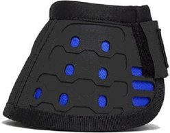 Majyk Equipe Bell Horse Boots with No Turn Notch, Black/Blue, X-Large, 2 count