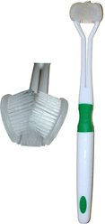 HDP Triple Side Dog Toothbrush, 2 count, Small