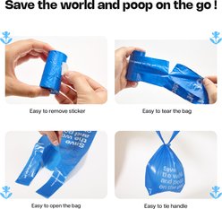 Deo Doo Dog Poop Bag Dispenser with Bags & Handles, 108 count, Iris Scented slide 2 of 5