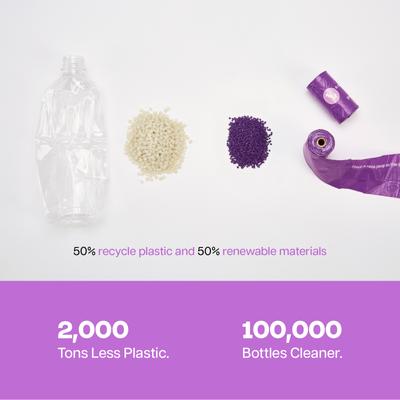 Show full view: Deo Doo Dog Poop Bags with Handles, Lavender Scented, 360 count slide 3 of 6