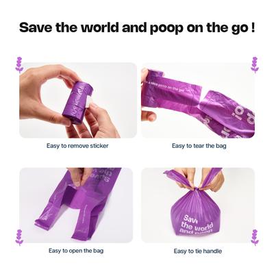 Show full view: Deo Doo Dog Poop Bags with Handles, Lavender Scented, 360 count slide 5 of 6