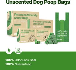 Deo Doo Dog Poop Bags with Handles, Unscented, 300 count, Green slide 2 of 6
