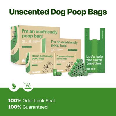 Show full view: Deo Doo Dog Poop Bags with Handles, Unscented, 240 count, Green slide 6 of 6
