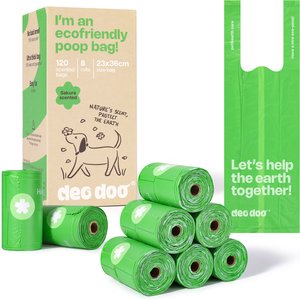 Deo Doo Dog Poop Bags with Handles, Sakura Scented, 120 count