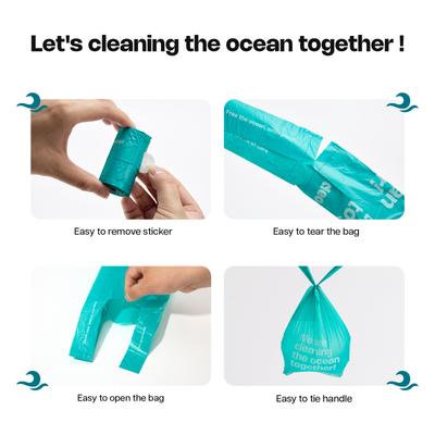 Show full view: Deo Doo 100% PRC from Ocean Dog Poop Bags with Handles, Unscented, 144 count slide 4 of 5