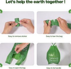 Deo Doo Dog Poop Bags with Handles, Unscented, 240 count, Green slide 2 of 5