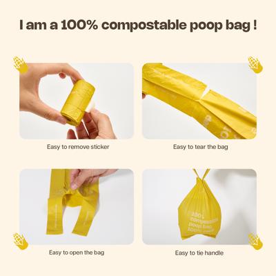 Show full view: Deo Doo 100% Compostable Dog Poop Bags with Handles, Unscented, 144 count slide 4 of 5