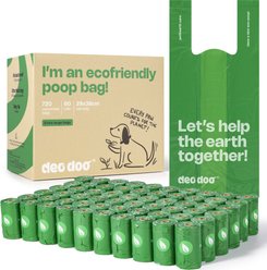 Deo Doo Dog Poop Bags with Handles, Unscented, 720 count, Green slide 1 of 5