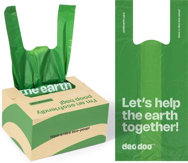 Show full view: Deo Doo Dog Poop Bags with Handles, Unscented, 300 count, Green slide 2 of 6