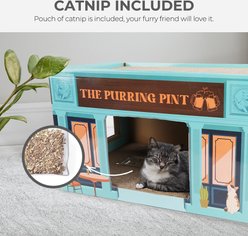 allforpaws Vintage The Purring Pint Scratcher Cat Toy with Catnip, Multicolor, 17.7 x 11.4 x 11.2-in slide 2 of 9