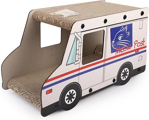 Show full view: allforpaws Vintage Cat Postal Car Toy with Catnip, Multicolor, 21.6 x 9 x 11.8-in slide 2 of 2