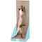 Show in main carousel: allforpaws Modern Keep Clean Wall Cat Scratcher Toy with Catnip, Blue, 13.7 x 12.6 x 35.14-in slide 7 of 7
