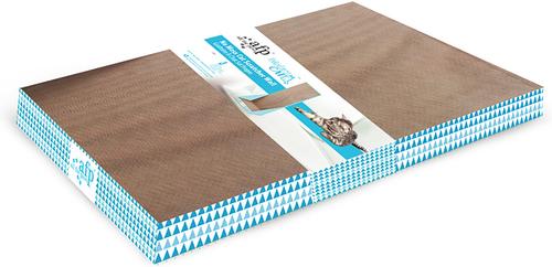 Show full view: allforpaws Modern Keep Clean Wall Cat Scratcher Toy with Catnip, Blue, 13.7 x 12.6 x 35.14-in slide 6 of 7