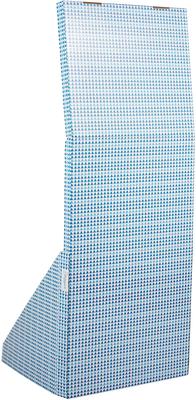 Show full view: allforpaws Modern Keep Clean Wall Cat Scratcher Toy with Catnip, Blue, 13.7 x 12.6 x 35.14-in slide 4 of 7