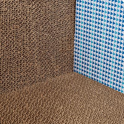 Show full view: allforpaws Modern Keep Clean Wall Cat Scratcher Toy with Catnip, Blue, 13.7 x 12.6 x 35.14-in slide 5 of 7