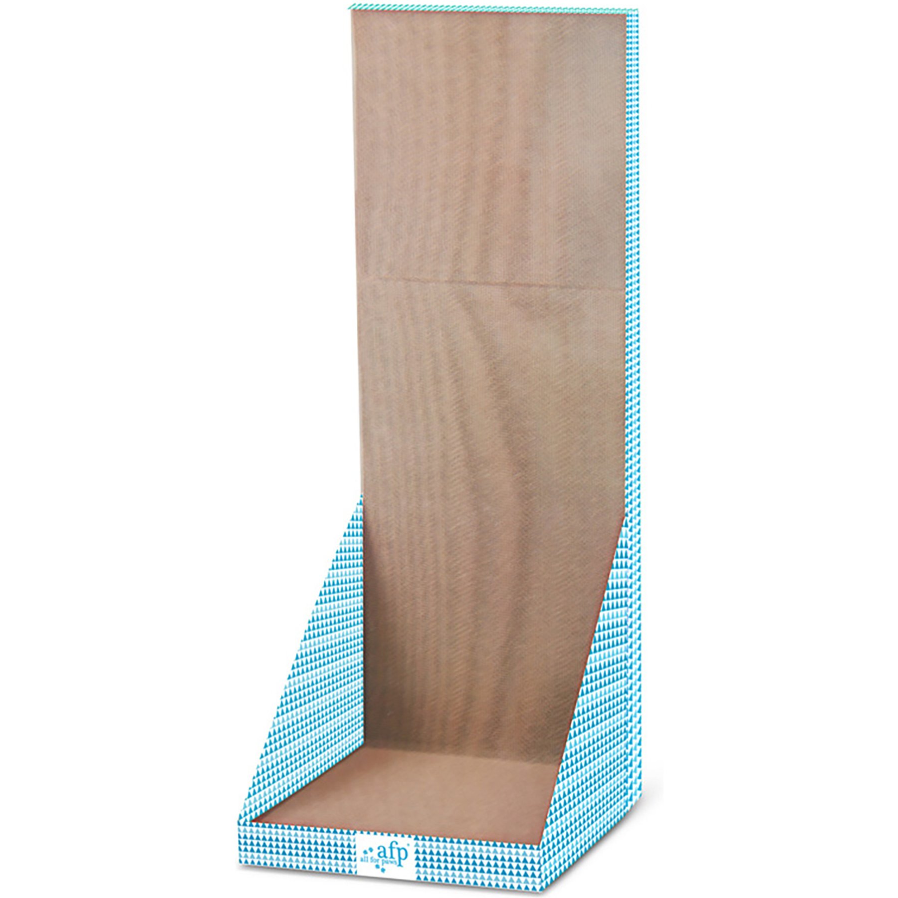 allforpaws Modern Keep Clean Wall Cat Scratcher Toy with Catnip, Blue, 13.7 x 12.6 x 35.14-in