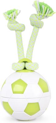 Show full view: allforpaws Interactive Dog Spinning Soccer Ball Toy, Green, 3.5 x 3.5 x 9.8-in slide 7 of 8