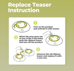 allforpaws Wack ‘A’ Preyr Interactive Motion Cat Toy, Green, 10.6 x 10.6 x 2.1-in slide 2 of 9