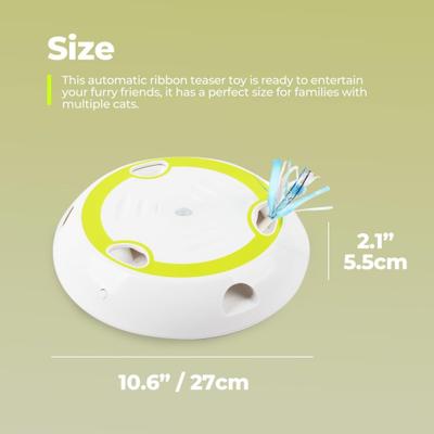 Show full view: allforpaws Wack ‘A’ Preyr Interactive Motion Cat Toy, Green, 10.6 x 10.6 x 2.1-in slide 5 of 10