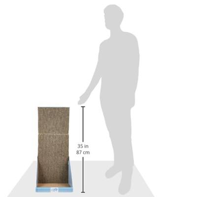 Show full view: allforpaws Modern Keep Clean Wall Cat Scratcher Toy with Catnip, Blue, 13.7 x 12.6 x 35.14-in slide 3 of 7