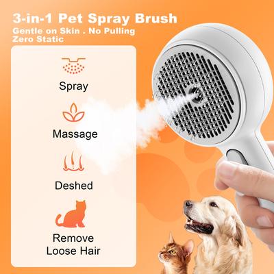 Show full view: Pawward Self-Cleaning Mist Spray Dog & Cat Slicker Brush slide 3 of 7
