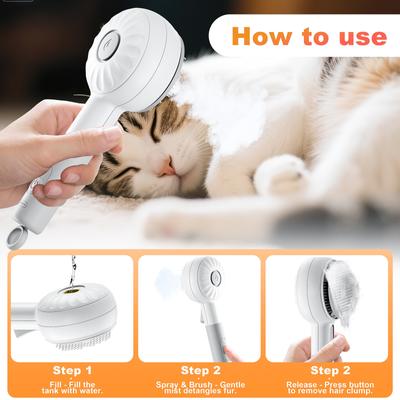 Show full view: Pawward Self-Cleaning Mist Spray Dog & Cat Slicker Brush slide 2 of 7