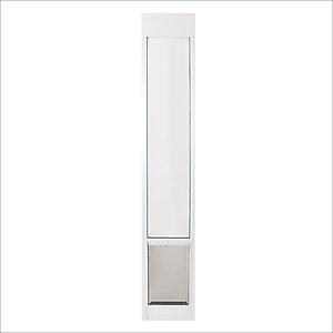 PetSafe Sliding 81-in Glass Pet Door, White, Medium