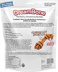 DreamBone CollaYUMS Knots Plus Collagen Chicken & Peanut Butter Flavor Rawhide Free Dog Chews, 14 count slide 2 of 9