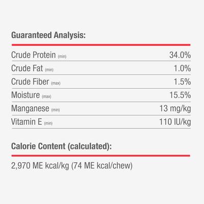 Show full view: DreamBone High Protein Rolls Water Buffalo, Chicken & Peanut Butter Flavor Rawhide Free Dog Chews, 10 count slide 9 of 11