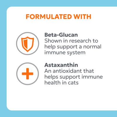 Show full view: Nutramax Imuquin with Beta Glucans, Marine Lipids, Vitamins & Minerals Sprinkle Capsules Immune Supplement for Cats, 30 count slide 7 of 12