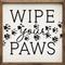 Show in main carousel: Kendrick Wipe Your Paws Wall Décor, White, 8 x 8-in slide 1 of 3