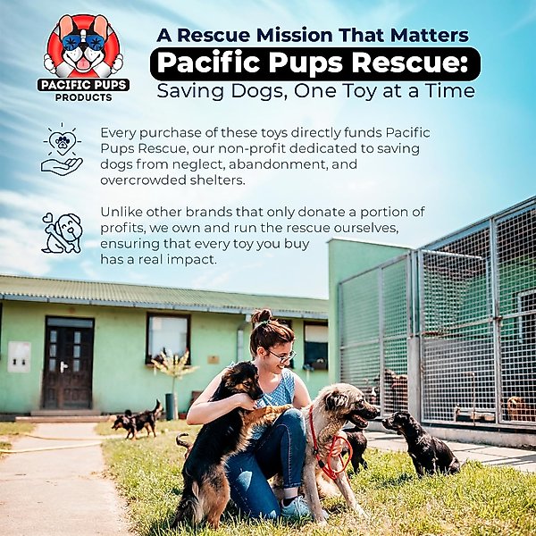 Show full view: Pacific Pups Rescue 3 Knots Tough Dog Rope Tug Toy, Large, 1 count, Blue slide 4 of 9