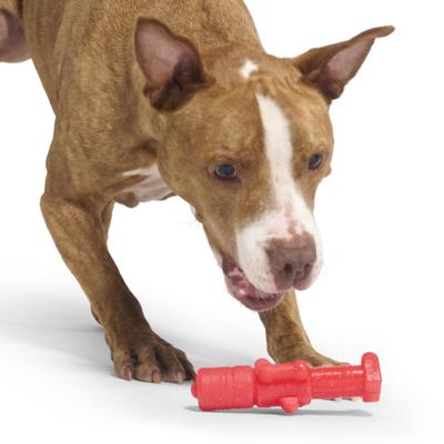 Show full view: BARK Christmas The Gnawtcracker Tough Dog Chew Toy, Multi-color, Bacon-Flavored slide 6 of 7