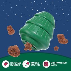 BARK O' Christmas Tree Treat Dispensing Dog Chew Toy, Green slide 2 of 7