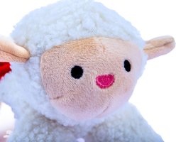 PAWTY TOYS PAWTY Lamb Elastic Tug Crinkle Plush Dog Toy slide 2 of 4
