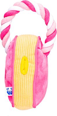 Show full view: PAWTY TOYS Love Heart with Tug Rope Plush Dog Toy slide 3 of 6