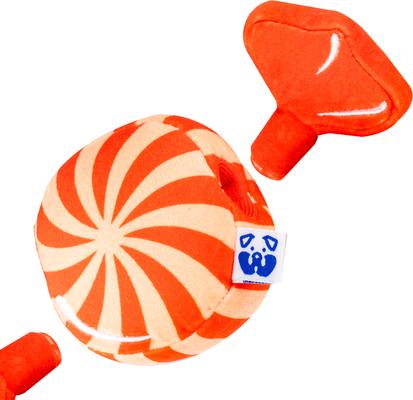 Show full view: PAWTY TOYS Candy Interactive Detachable Plush Dog Toy slide 4 of 5