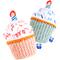 Show in main carousel: PAWTY TOYS Birthday Cupcake Tug Rope Plush & Squeaky Dog Toy, White/Blue slide 4 of 4