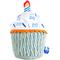 Show in main carousel: PAWTY TOYS Birthday Cupcake Tug Rope Plush & Squeaky Dog Toy, White/Blue slide 1 of 4