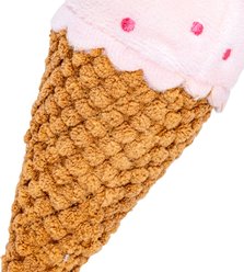 PAWTY TOYS Ice Cream Detachable with Treat Slot Squeaky Plush Dog Toy slide 2 of 5