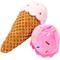 Show in main carousel: PAWTY TOYS Ice Cream Detachable with Treat Slot Squeaky Plush Dog Toy slide 2 of 5