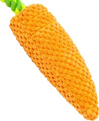 PAWTY TOYS Carrot Tug Rope Squeaky Plush Dog Toy slide 2 of 6