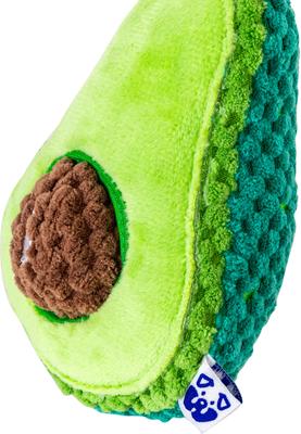 Show full view: PAWTY TOYS Avocado Squeaky Plush Dog Toy slide 3 of 5