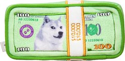PAWTY TOYS Cash Is King Squeaky Plush Dog Toy