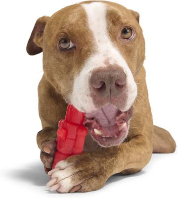 Show full view: BARK Christmas The Gnawtcracker Tough Dog Chew Toy, Multi-color, Bacon-Flavored slide 5 of 7