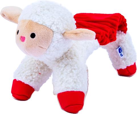 Show full view: PAWTY TOYS PAWTY Lamb Elastic Tug Crinkle Plush Dog Toy slide 3 of 5