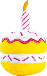 PAWTY TOYS Birthday Cupcake 3 in 1 Plush Dog Toy