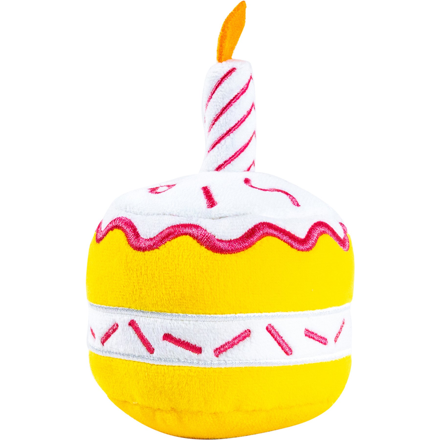 PAWTY TOYS Birthday Cupcake 3 in 1 Plush Dog Toy