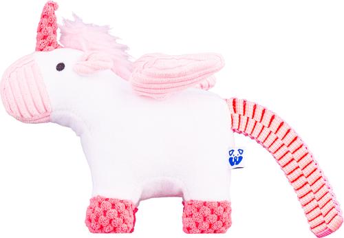 Show full view: PAWTY TOYS Unicorn Snuffle Treat Slot Squeaky Plush Dog Toy slide 2 of 6