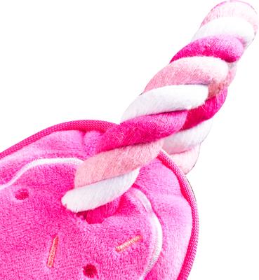 Show full view: PAWTY TOYS Love Heart with Tug Rope Plush Dog Toy slide 6 of 6
